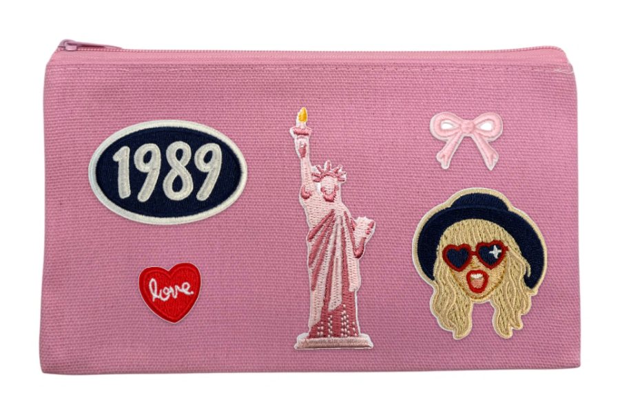 Small Pink Pouch: Pouch in Small Pink Pouch with 5 patches